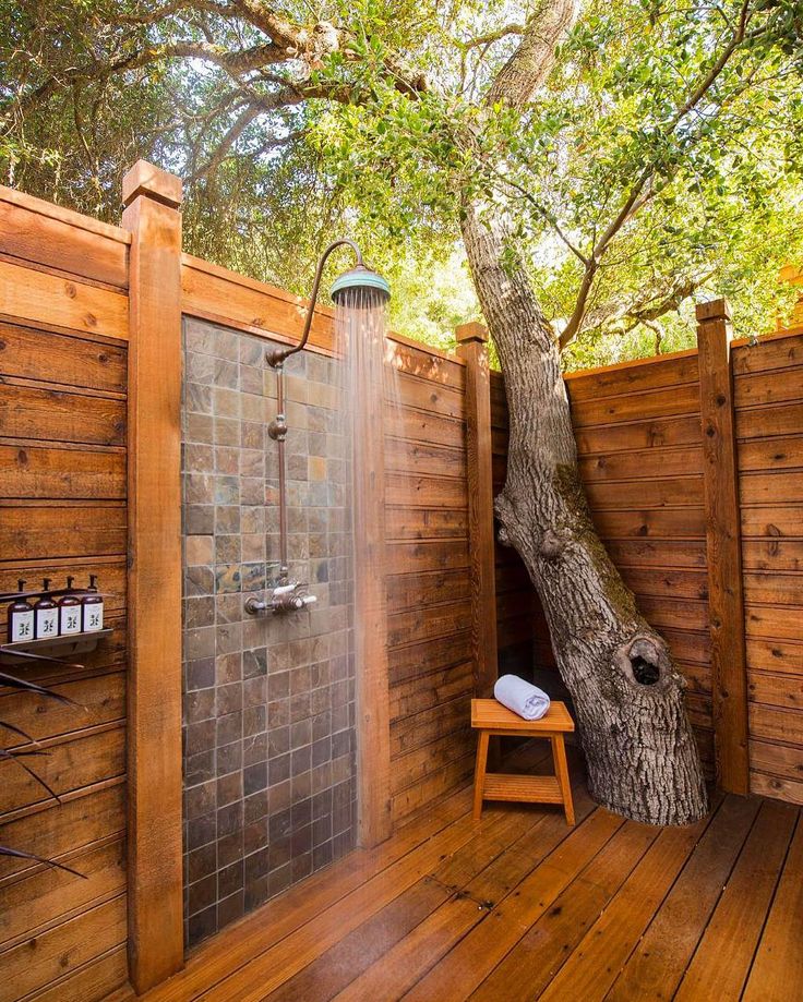 50 Stunning Outdoor Shower Spaces That, Outdoor Shower Floor