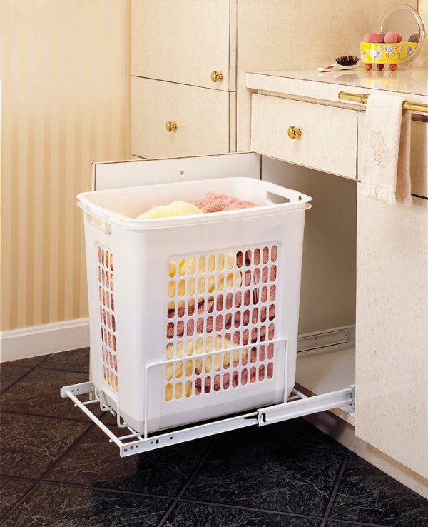 50 Unique Laundry Bags Baskets To Fit, Under Cabinet Pull Out Laundry Basketball