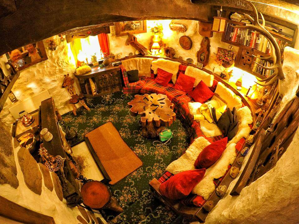 Rustic Hobbit House Interior Decor, Hobbit House Floor Plans