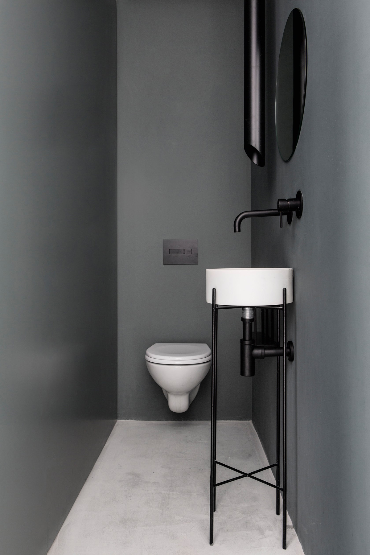 Dark Gray Bathroom Interior Design Ideas, Dark Gray Bathroom