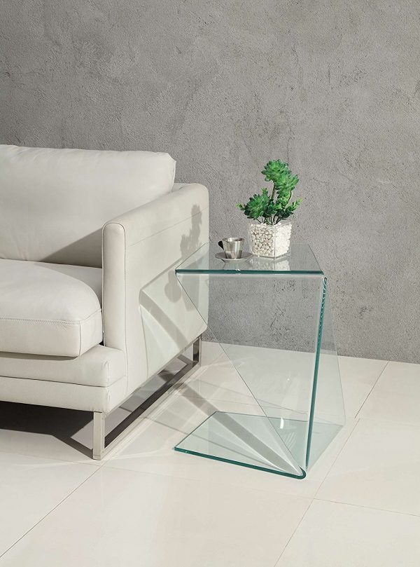 50 Unique End Tables That Add The, Mirrored Sofa End Table