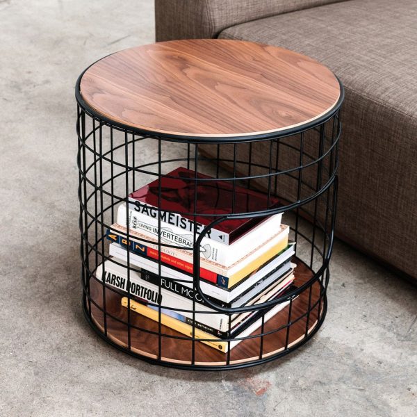 50 Unique End Tables That Add The, Metal Round Side Table With Storage