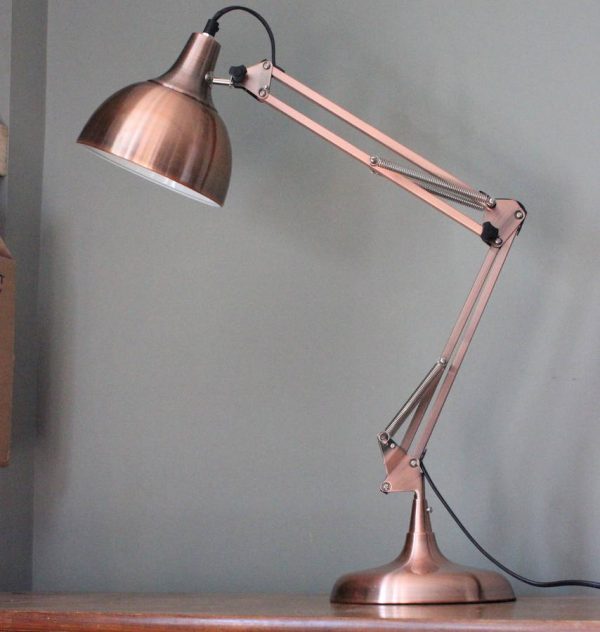 36 Cool Copper Table Lamps To Warm Up, Copper And Grey Table Lamp