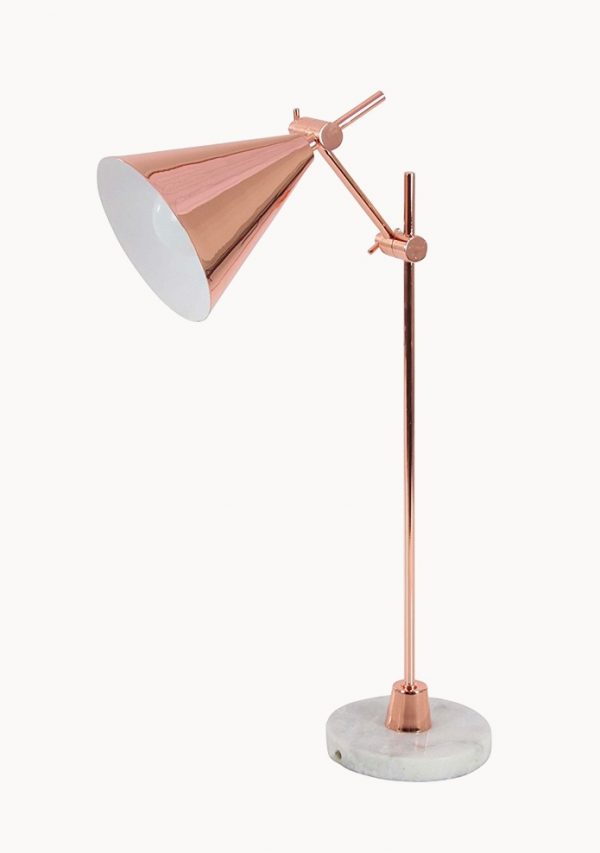 36 Cool Copper Table Lamps To Warm Up, Small Copper Table Lamp Shade