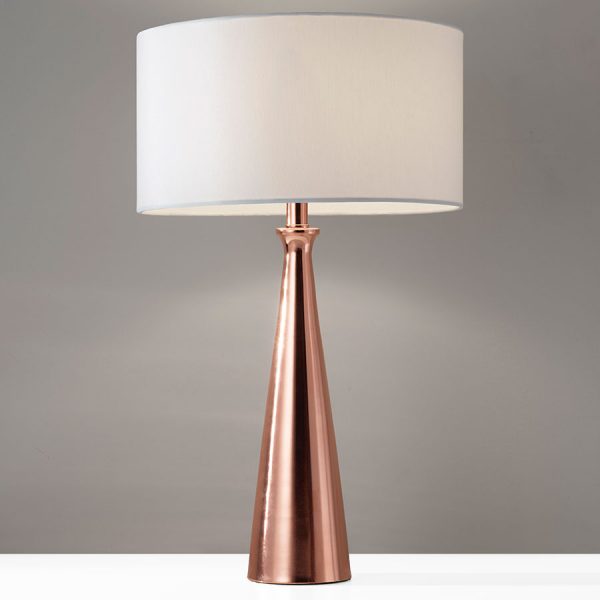 36 Cool Copper Table Lamps To Warm Up, Copper Wire Table Lamp Shade