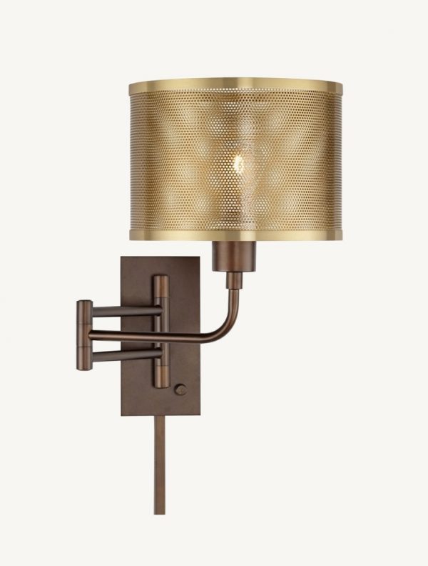 Swing Arm Wall Lamps And Sconces, Swing Arm Wall Sconce Plug In