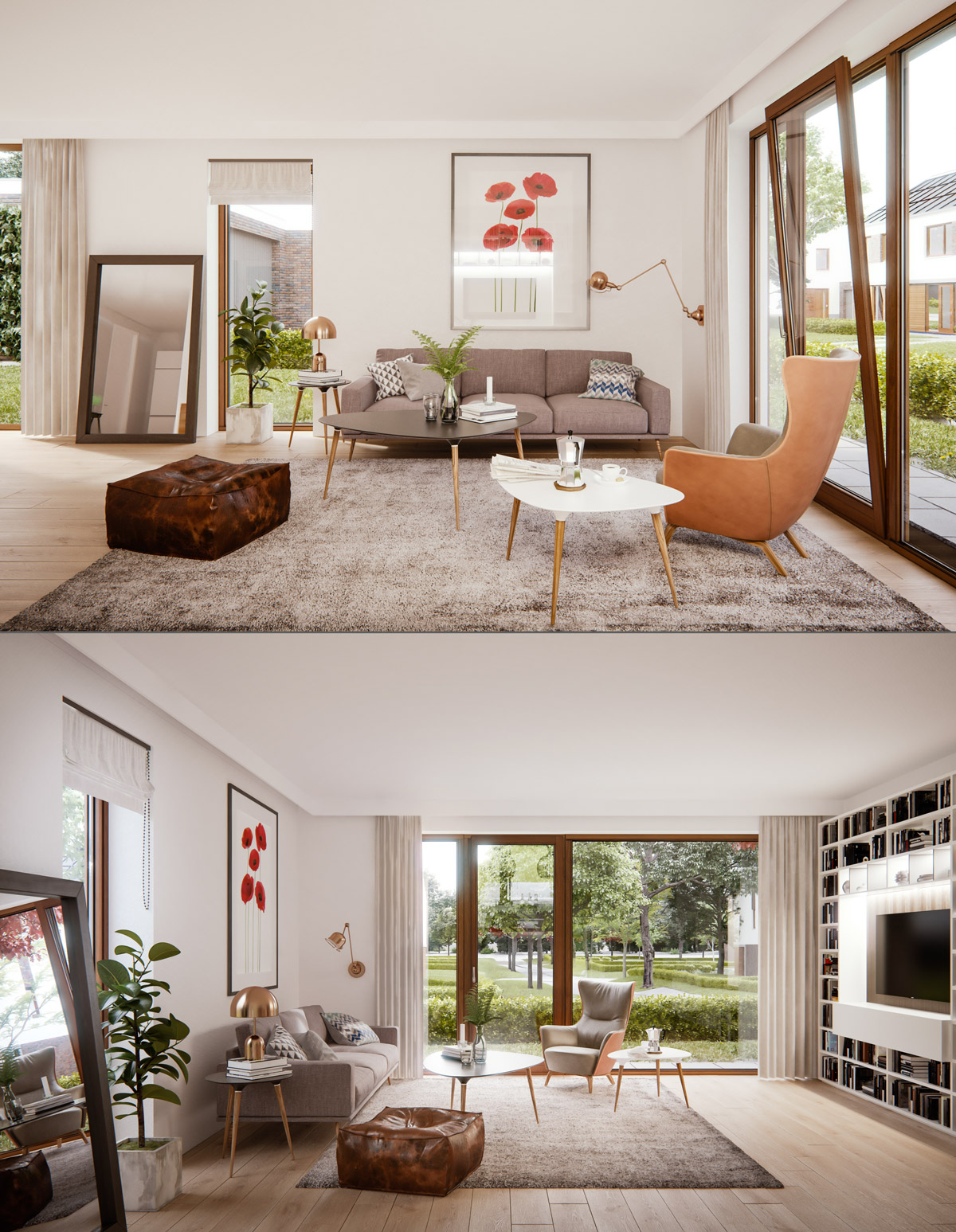 Modern Living Room Half Wall Modern Idea los angeles 2021