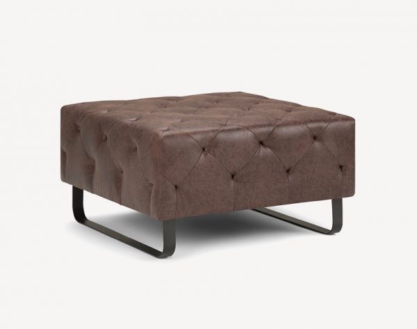 30 Beautiful Ottoman Coffee Tables To, 30 Inch Distressed Vegan Leather Tufted Coffee Table Ottoman