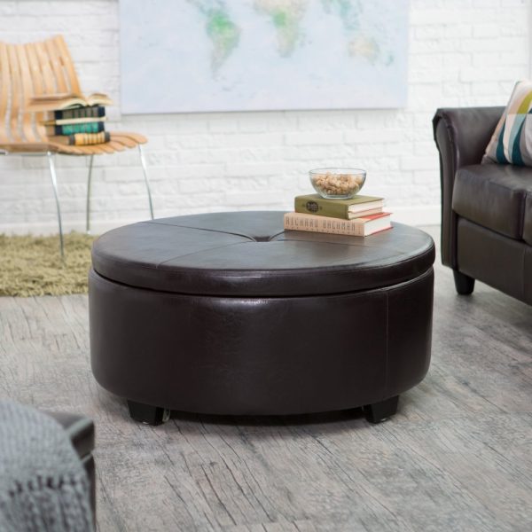 30 Beautiful Ottoman Coffee Tables To, Round Mirror Coffee Tables Canada With Storage