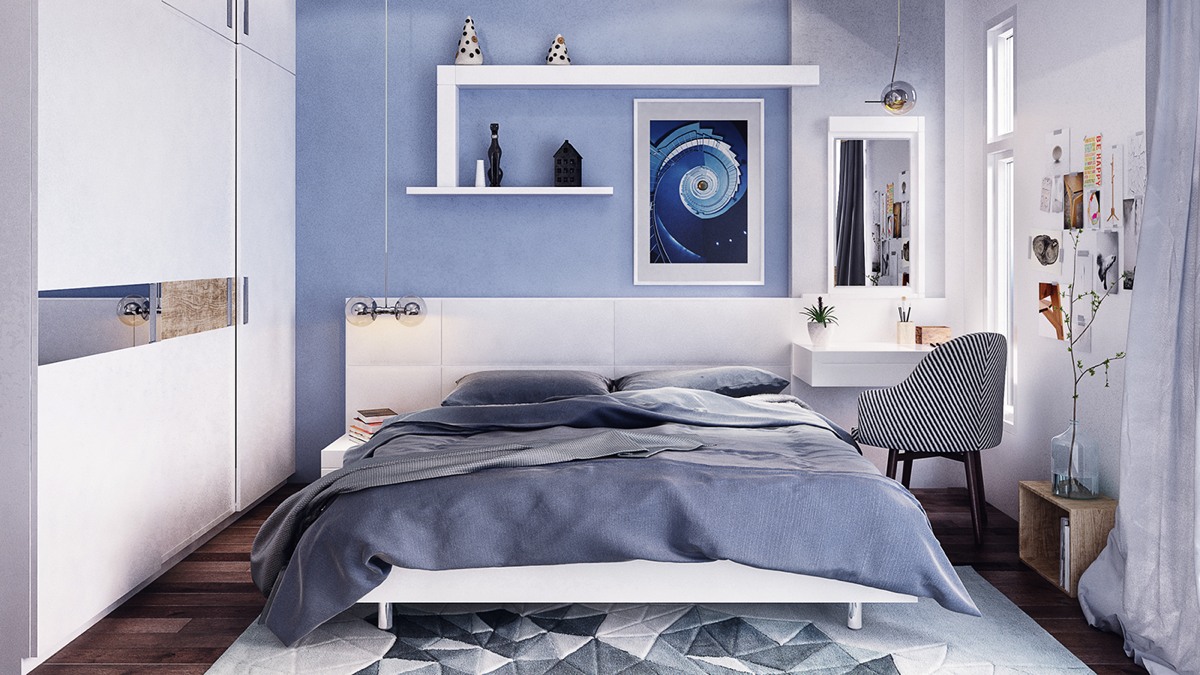 30 Buoyant Blue Bedrooms That Add, Baby Blue Bedroom Sets