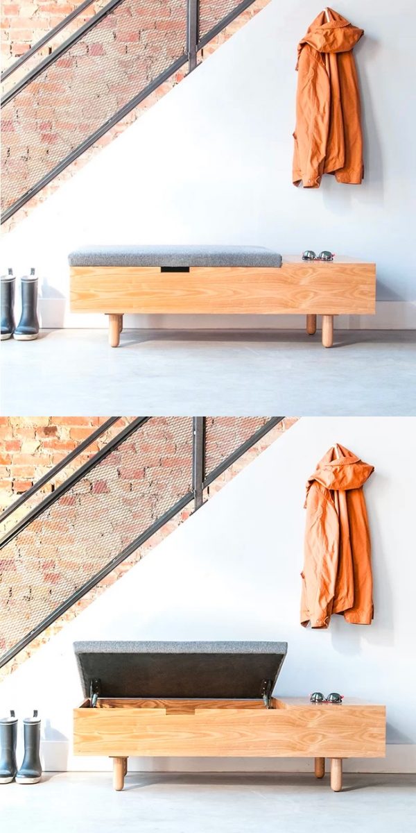 30 Beautiful Ottoman Coffee Tables To, Wooden Storage Bench Coffee Table