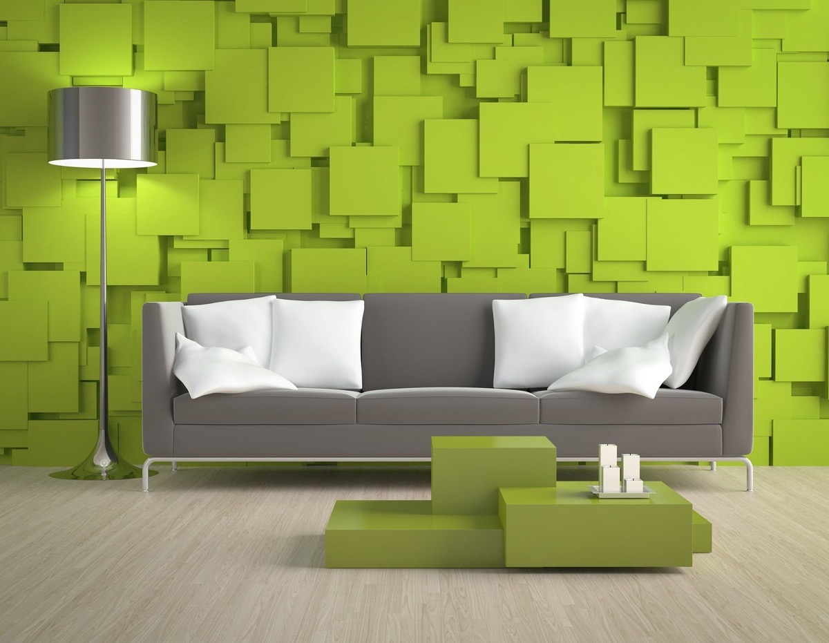 30 Gorgeous Green Living Rooms And Tips, Lime Green Living Room
