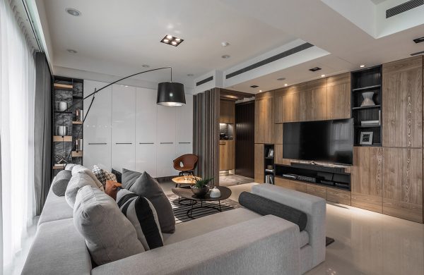 Modern grey sofa | Interior Design Ideas