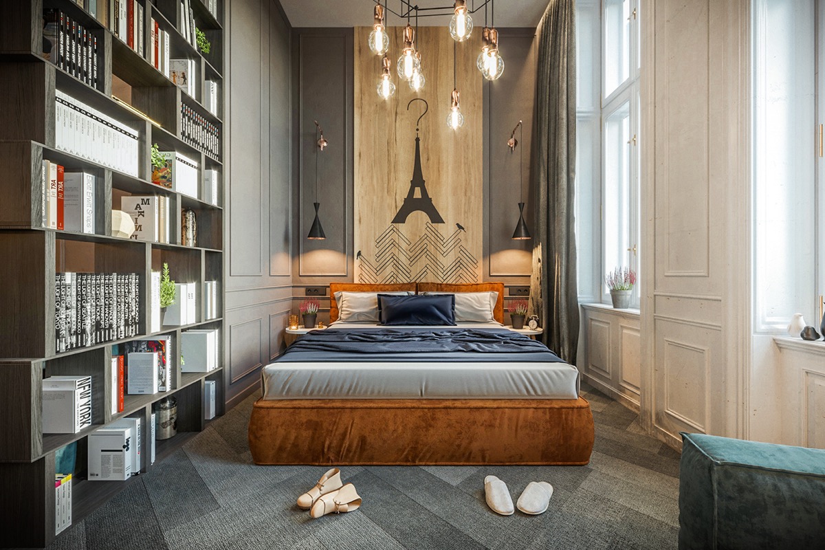 Paris themed bedroom | Interior Design Ideas