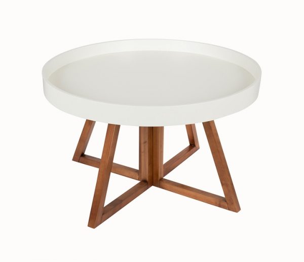 50 Modern Coffee Tables To Add Zing, White Rounded Edge Coffee Table