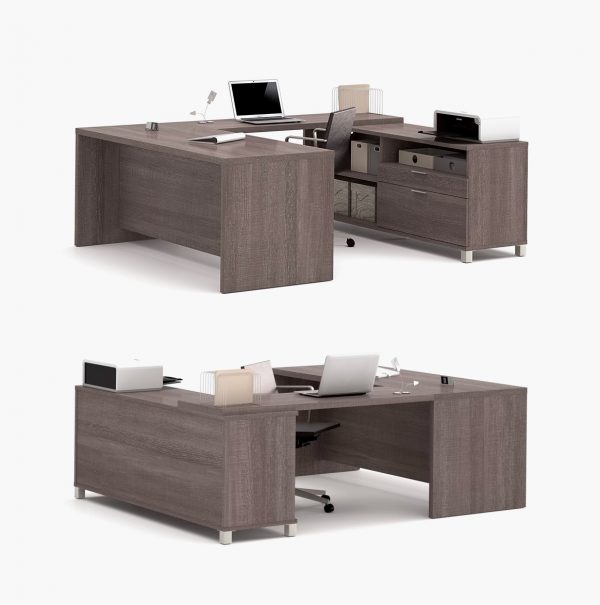 50 Modern Home Office Desks For Your, Convertible L Shaped Computer Desk With Storage Shelf