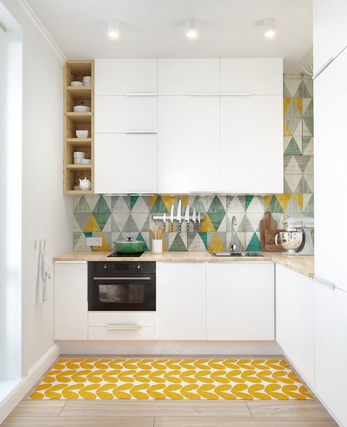 50 Splendid Small Kitchens And Ideas, What Size Tile For A Small Kitchen