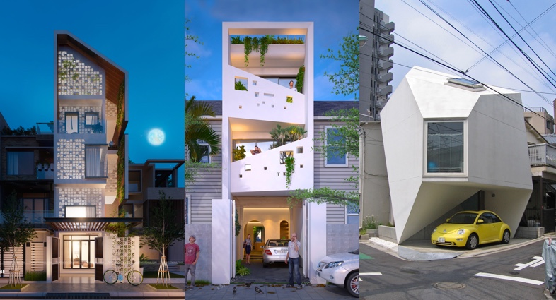 modern-narrow-house-exterior-designs | Interior Design Ideas