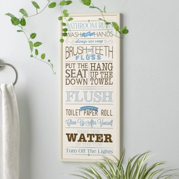 38 Beautiful Bathroom Wall Decor Ideas, How To Hang Pictures In The Bathroom