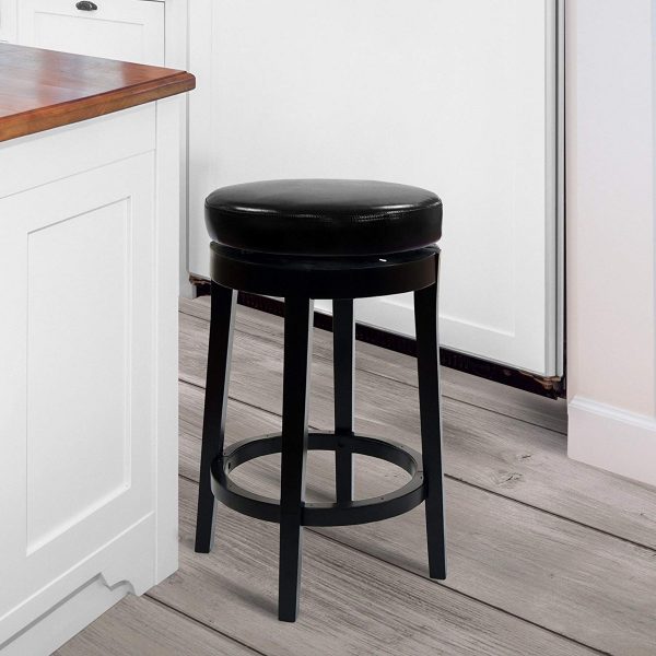 51 Swivel Bar Stools To Go With Any Decor, Black Leather Swivel Counter Height Stools