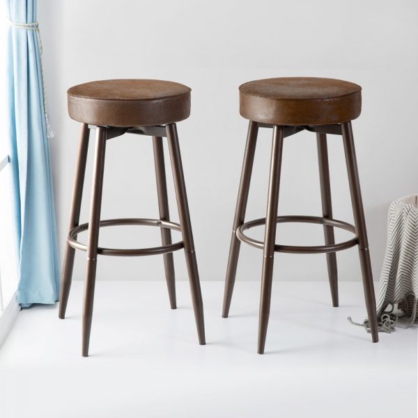 51 Swivel Bar Stools To Go With Any Decor, Dark Brown Leather Bar Stools With Backs Taiwan
