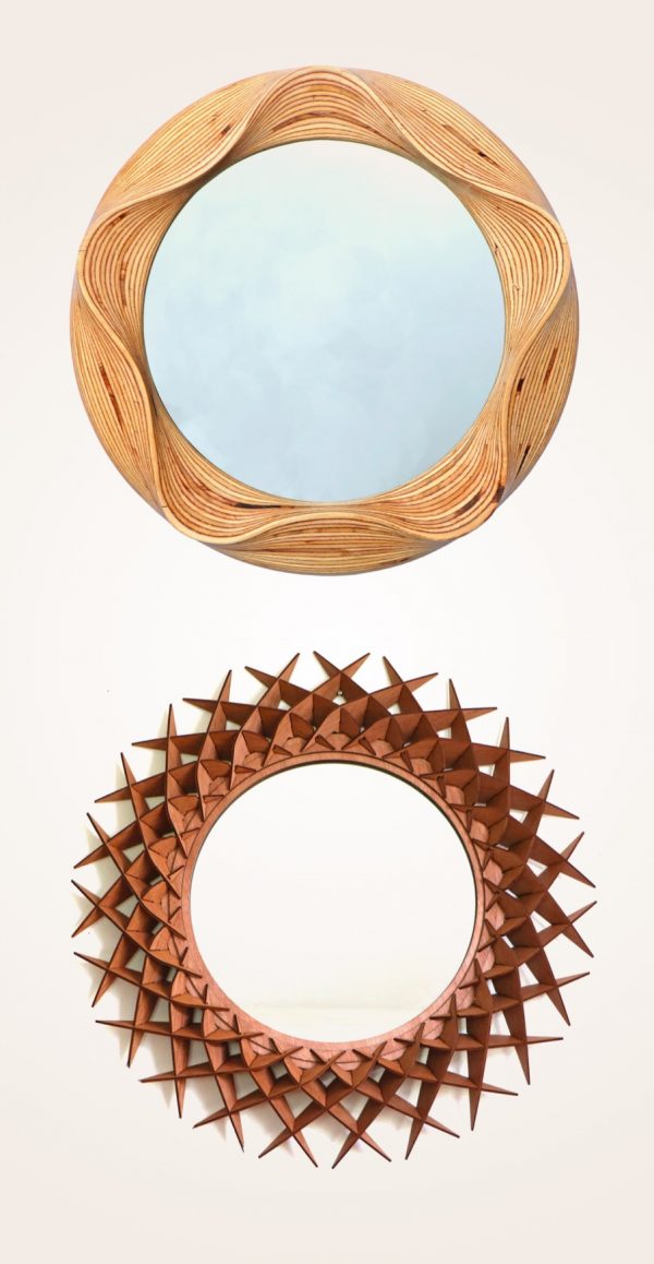 51 Decorative Wall Mirrors To Fill That, Copper Round Mirror Large