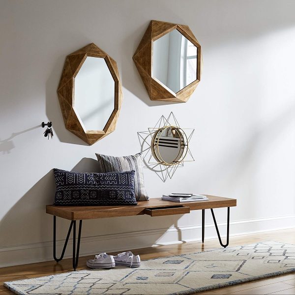 51 Decorative Wall Mirrors To Fill That, Wood Wall Mirrors Decorative