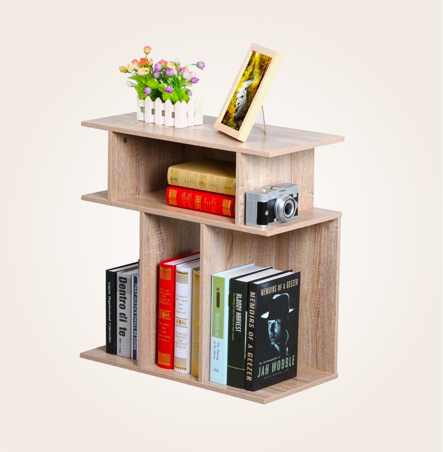 Small Oak Side Table With Shelf Multi, Small Bookcase End Table