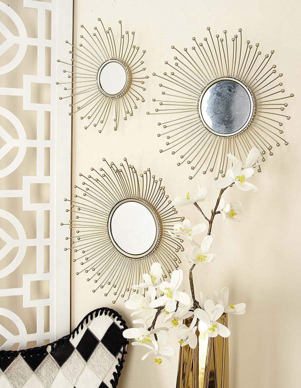 51 Decorative Wall Mirrors To Fill That, Mirrored Circles Wall Decor