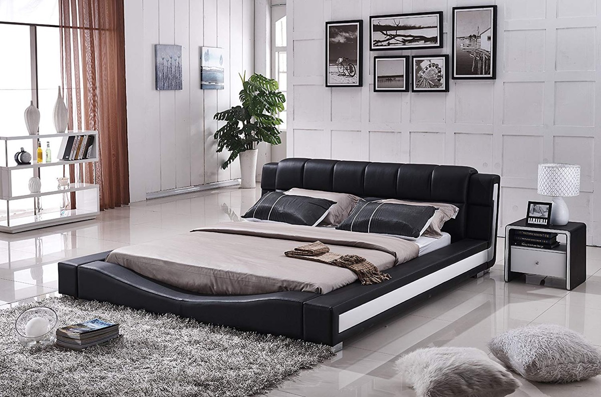 51 Modern Platform Beds To Refresh Your, Modern Leather Platform Bed