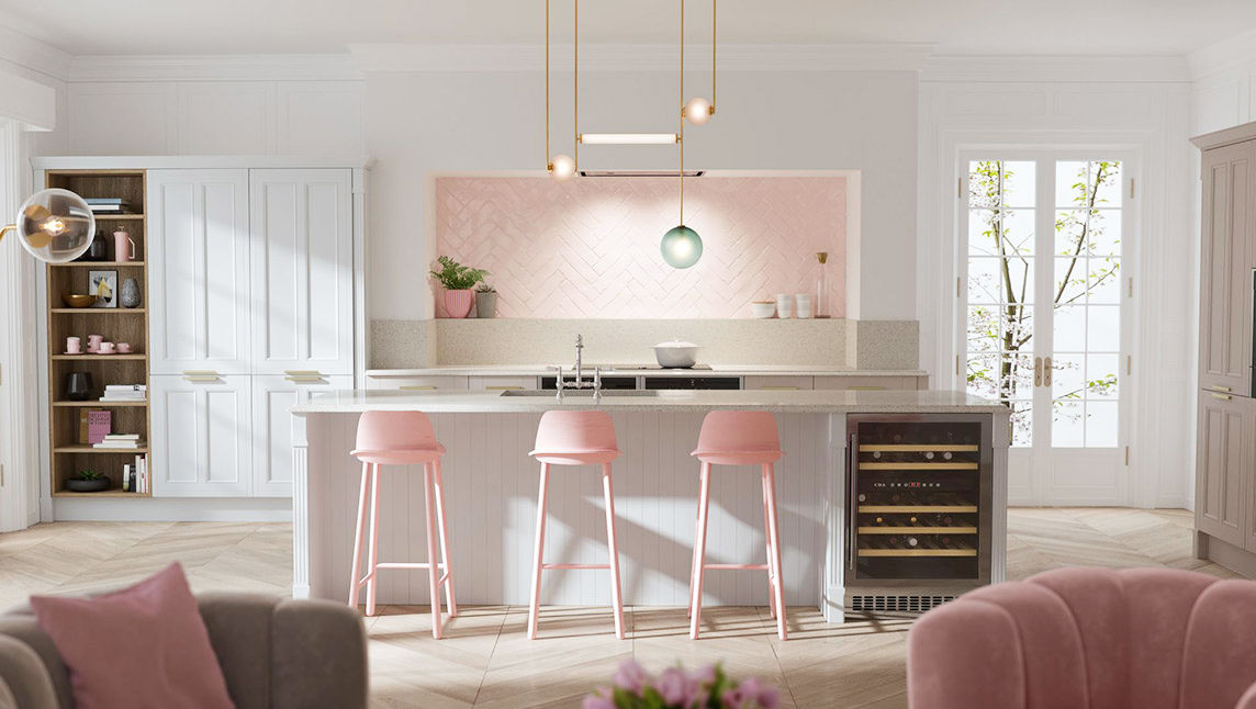 51 Inspirational Pink Kitchens With Tips Accessories To Help You Design Yours