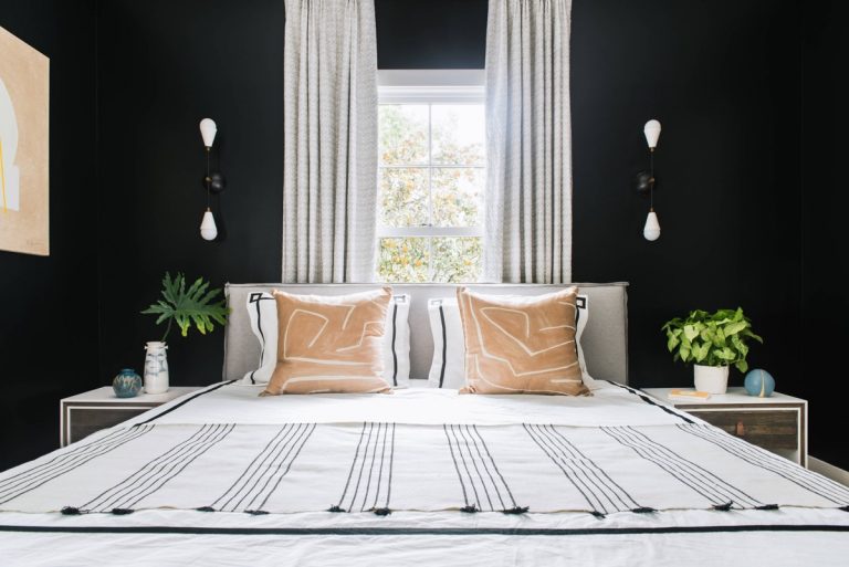 black and beige bedroom decor | Interior Design Ideas