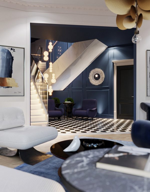 Blue and white decor | Interior Design Ideas
