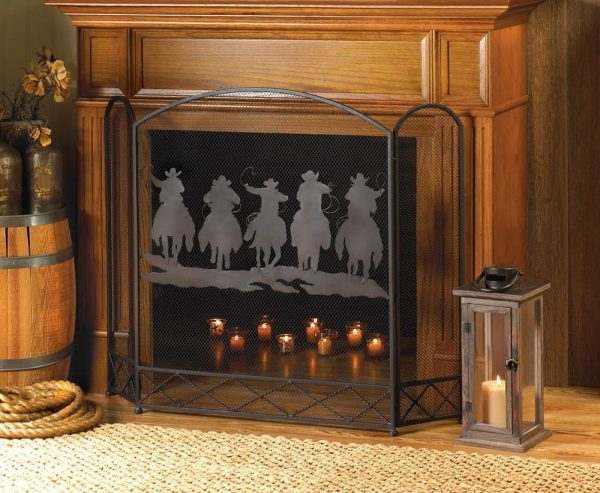 51 Decorative Fireplace Screens To, Very Tall Fireplace Screen