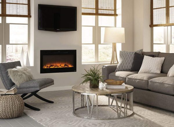 51 Modern Fireplace Designs To Fill, Wall Mounted Fireplace Ideas In Bedroom
