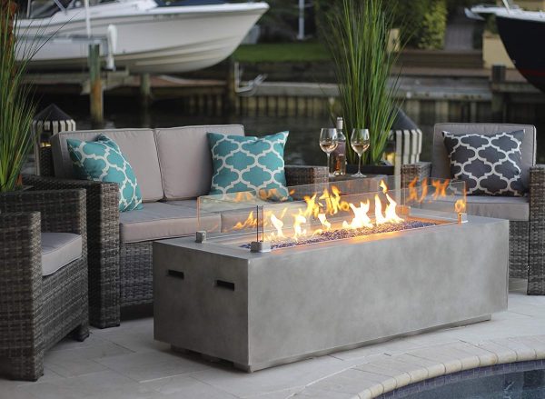 51 Modern Fireplace Designs To Fill, Patio Glow Fire Pit Table Costco