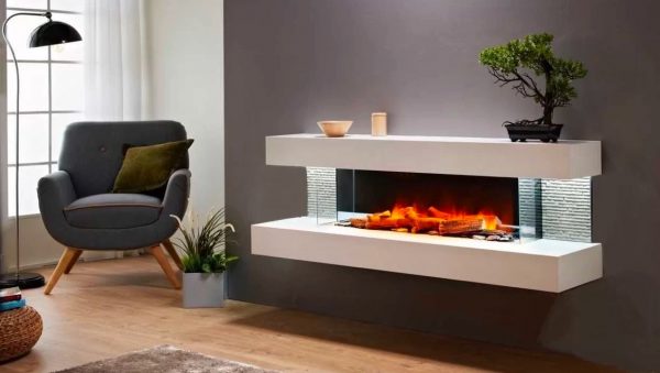 51 Modern Fireplace Designs To Fill, Wall Mounted Fireplace Ideas In Bedroom
