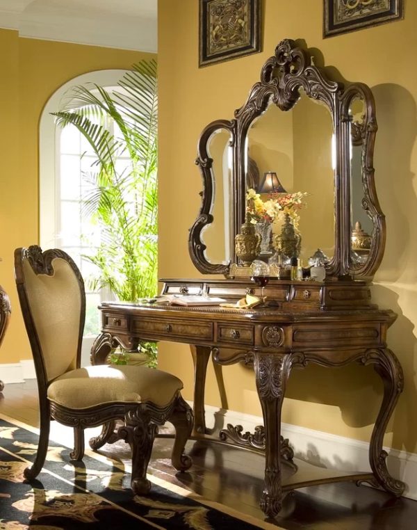 51 Makeup Vanity Tables To Organize, Antique Bedroom Vanity With Mirror