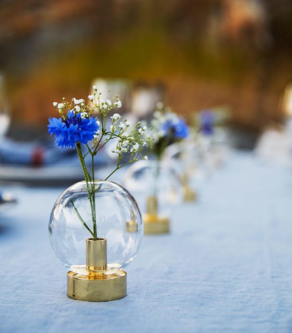 51 Glass Vases To Fill Your Home With, Low Round Flower Vases