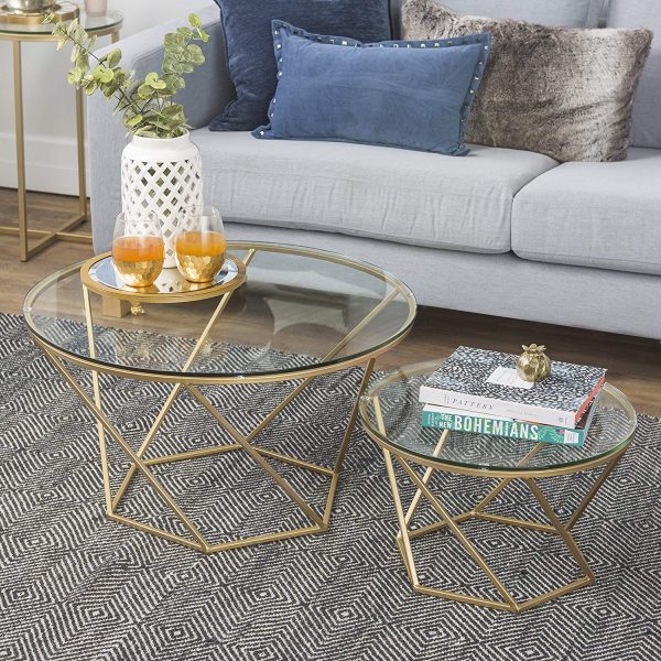 51 Round Coffee Tables To Give Your, Small Glass Round Table