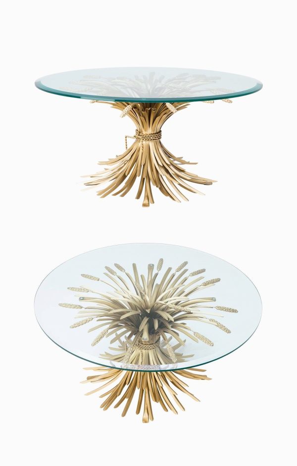 51 Round Coffee Tables To Give Your, Glass Coffee Table With Branch Base