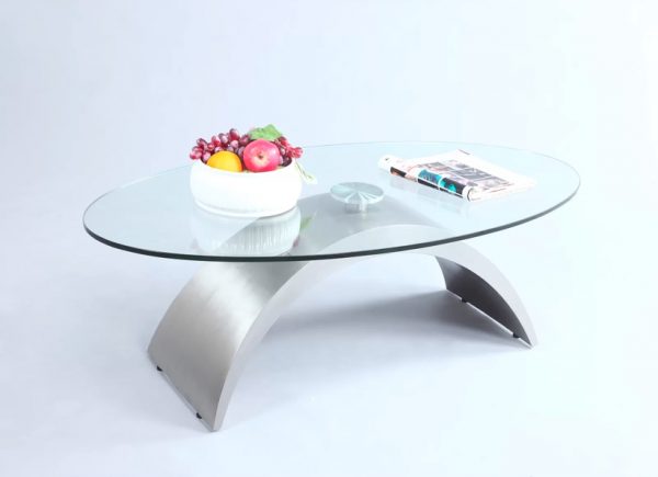 51 Glass Coffee Tables That Every, Oval Shaped Glass Coffee Table