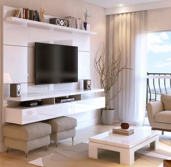 Ihlal Etmek Tv Wall Unit With Desk, Tv Wall Cabinet Design