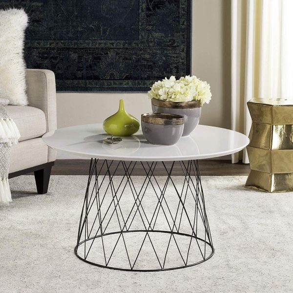 51 Round Coffee Tables To Give Your, Large Round Off White Coffee Table