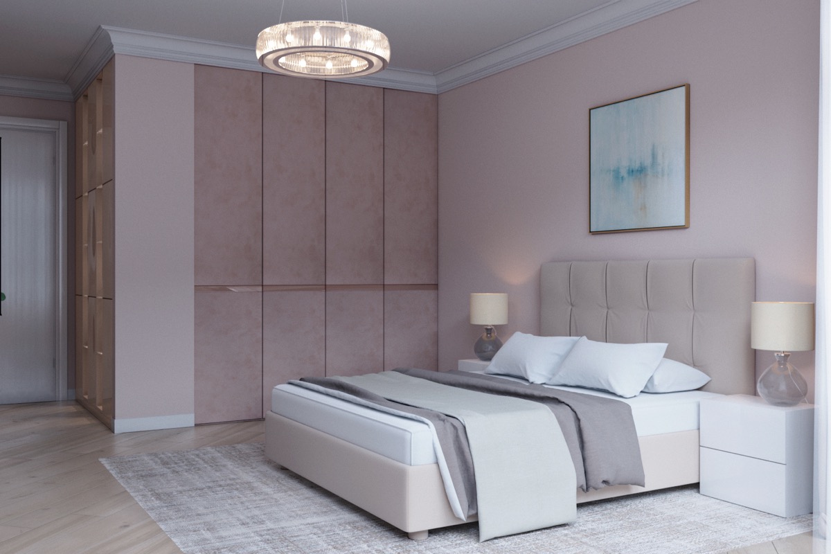 pale pink bedroom | Interior Design Ideas