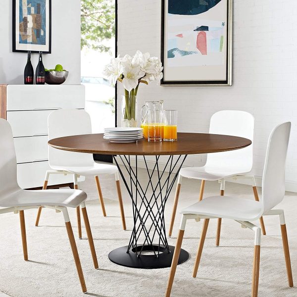 51 Round Dining Tables That Save On, Modern Round Dining Table Centerpiece Ideas