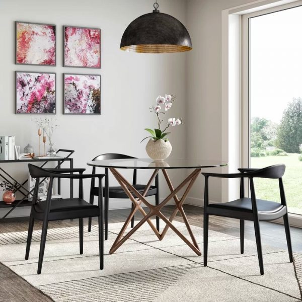 51 Round Dining Tables That Save On, Round Glass Dining Room Tables