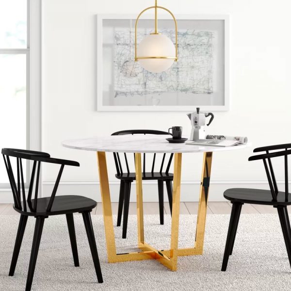51 Round Dining Tables That Save On, Metal Round Dining Table