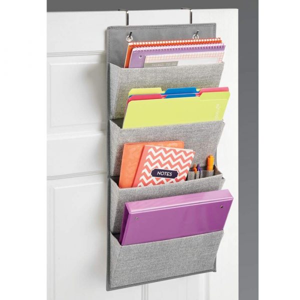 BerryChips Metal Magazine Rack File Holder with Labels Newspapers Magazine Storage Rack for Magazines Black Books 