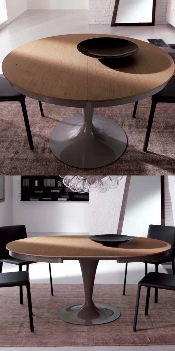 Venta Large Oval Dining Table Seats 8, Large Round Dining Room Table Seats 8